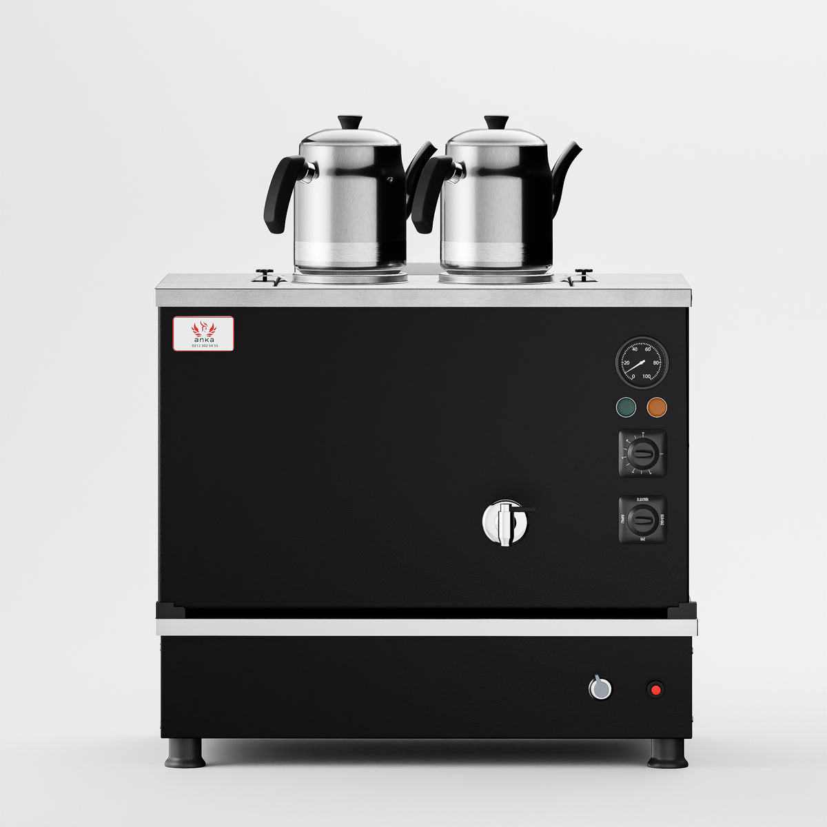 Black Pro Compact Hibrit Çay Makinesi 20 LT 2 Demlik ön görünüm