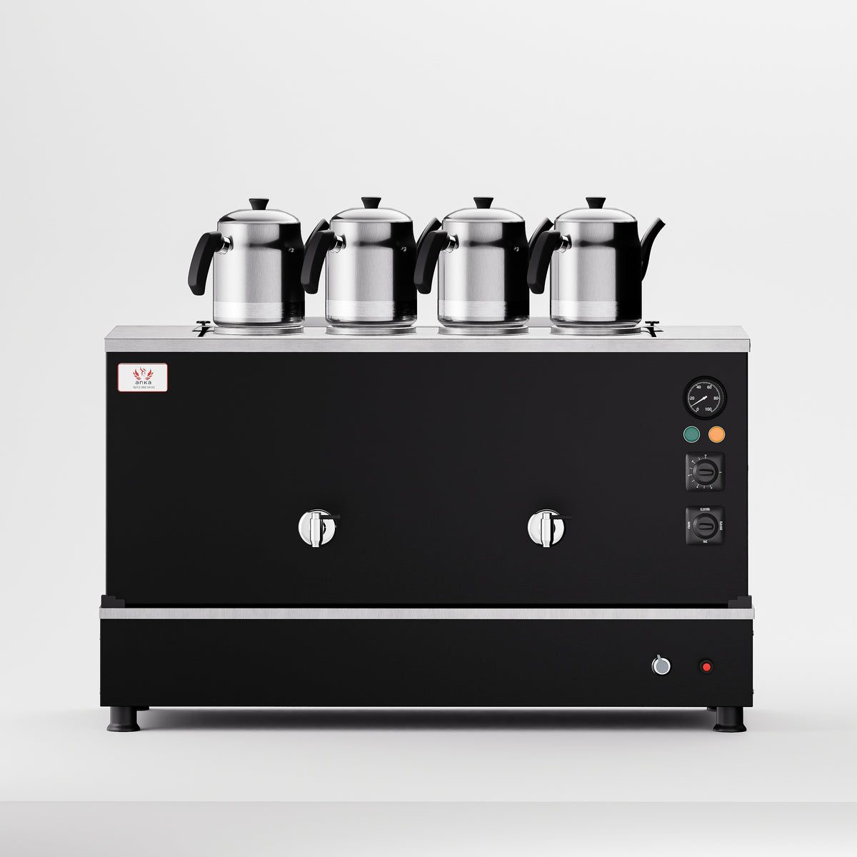 Black Pro Compact Hibrit Çay Makinesi 40 LT 4 Demlik ön görünüm