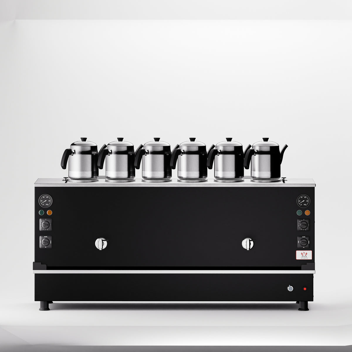 Black Pro Compact Hibrit Çay Makinesi 60 LT 6 Demlik ön görünüm