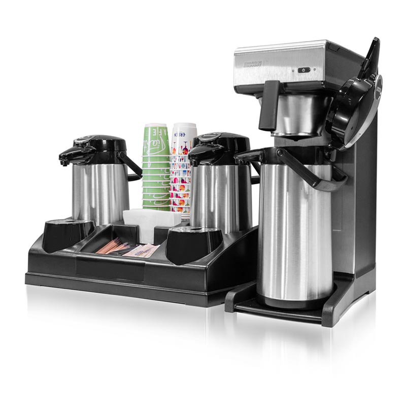Bravilor Bonamat TH Filtre Kahve Makinesi + Airpot Furento Termos + Airpot Station + Bardaklık Standı