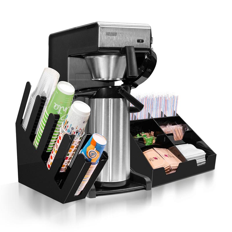 Bravilor Bonamat TH Filtre Kahve Makinesi + Airpot Furento Termos + Bardaklık Standı + Peçete ve Karıştırıcı Standı