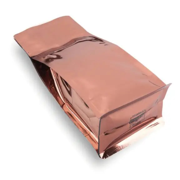 Parlak Bronz Metalize Flat Bottom Torba