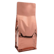 Parlak Bronz Metalize Flat Bottom Torba