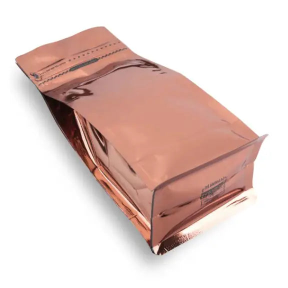 Parlak Bronz Metalize Flat Bottom Torba