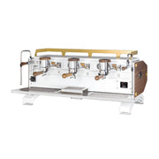 Brugnetti Aurora Multi Boiler Tam Otomatik Espresso Kahve Makinesi, 2 Gruplu, Beyaz-Ahşap