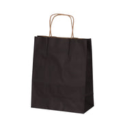 Burgu Saplı Siyah Kağıt Çanta 25x12x31 cm - 25 Adet