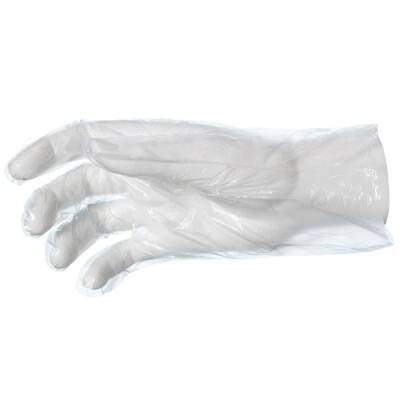 Burpak HDPE Tek Kullanımlık Şeffaf Eldiven L