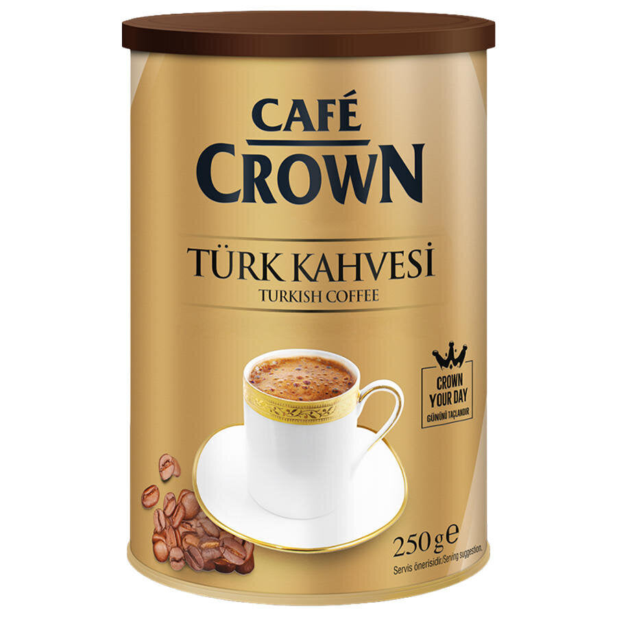 Cafe Crown Türk Kahvesi Teneke Kutu 250 g