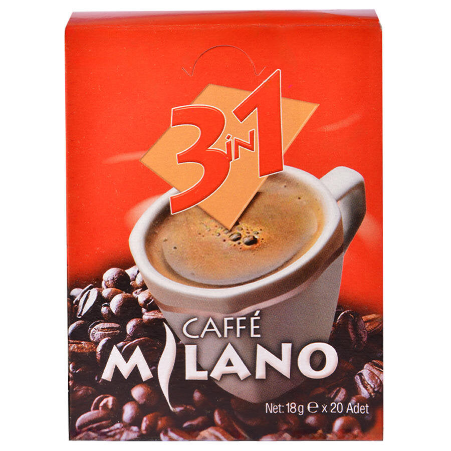 Caffe Milano 3'ü 1 Arada Kahve 18 gr 20'li
