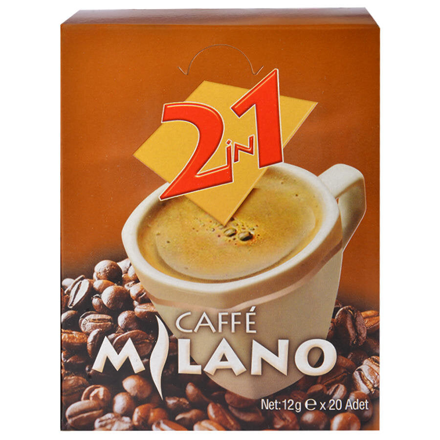 Caffe Milano 2'si 1 Arada Kahve 12 gr 20'li
