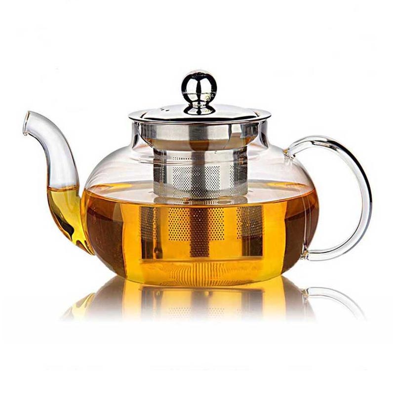 Epinox CD-600M Çelik Süzgeçli Cam Demlik, 600 ml