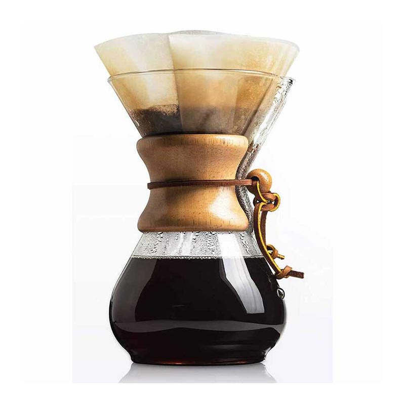 Epinox CK-40 Ahşap Tutacaklı Chemex, 400 ml, 2 Bardak