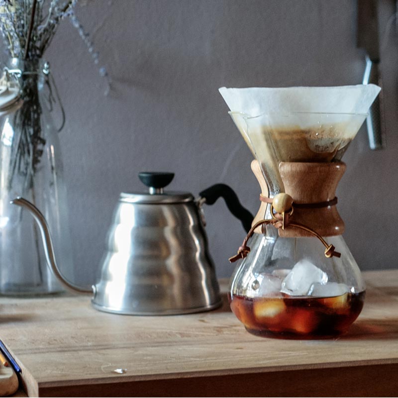 Epinox CK-600A Ahşap Tutacaklı Chemex, 600 ml, 4 Bardak
