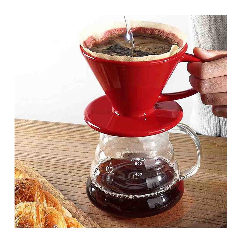 Epinox FSK-2 Seramik V60 Dripper, Kırmızı