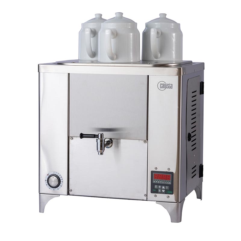 Çayista QGSE3I Qarabag Çay Makinesi, 3 Demlikli, 23 L, Elektrikli, Inox