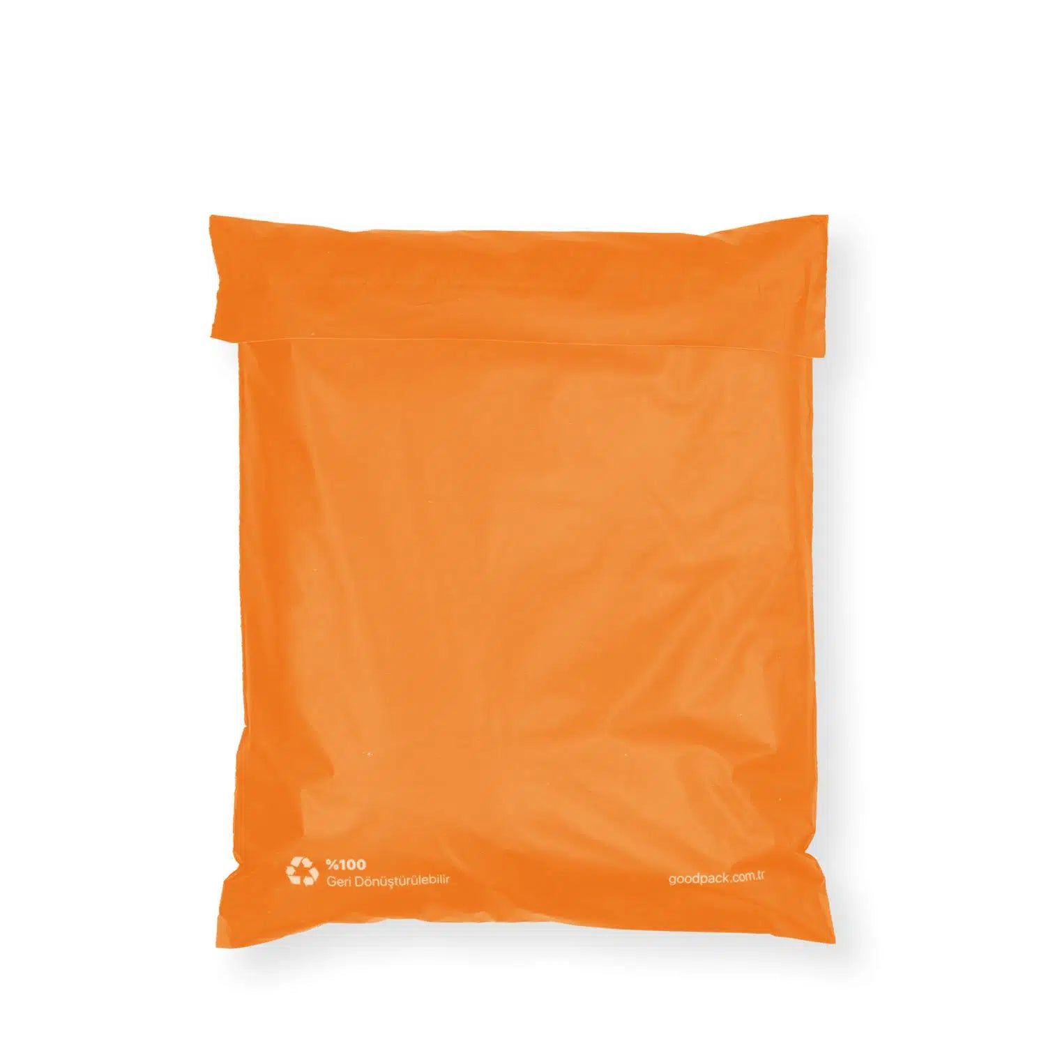 Cepsiz Turuncu Kargo Poşeti 25x30+5 cm - 100 Adet