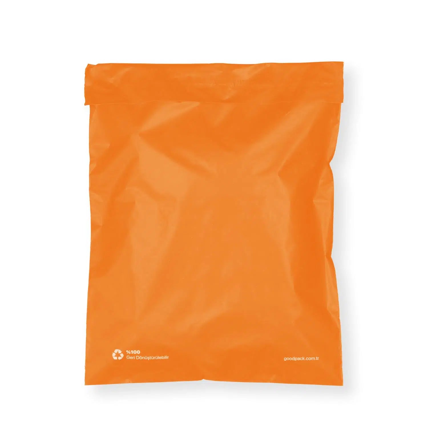 Cepsiz Turuncu Kargo Poşeti 30x37+5 cm - 100 Adet