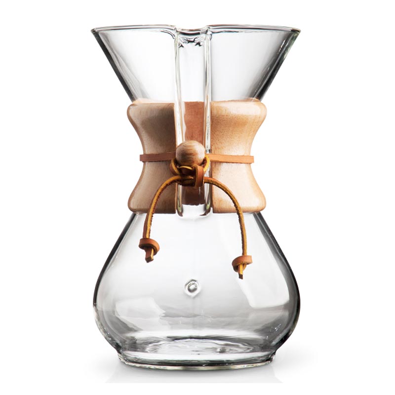 Chemex Ahşap Tutacaklı, 6 Cup 600 ml
