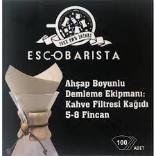 Chemex Fi̇ltre Kağıdı 6-8 Cup - 100 Adet