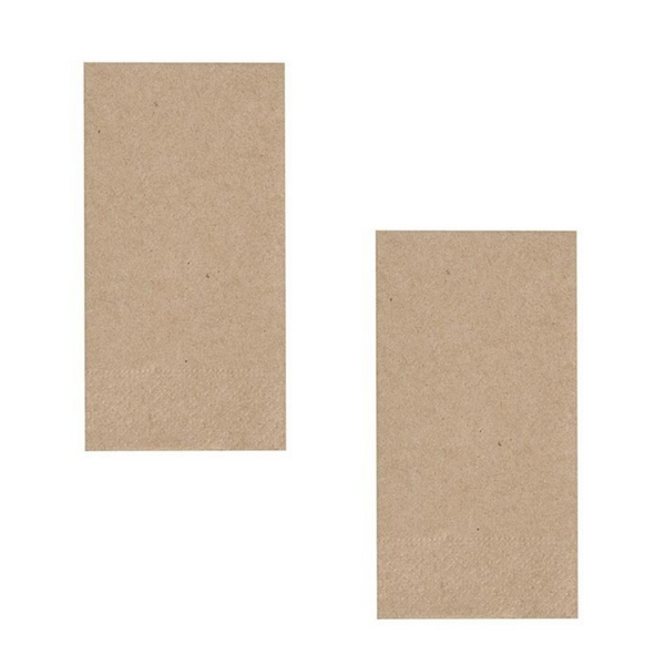 Çift Katlı 24x24cm Garson Katlama Kraft Peçete