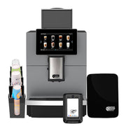 Coffeetech JL30 Ödeme Sistemli Tam Otomatik Kahve Makinesi, Iceberg Süt Soğutucu ve Karton Bardak Standı Hediyeli
