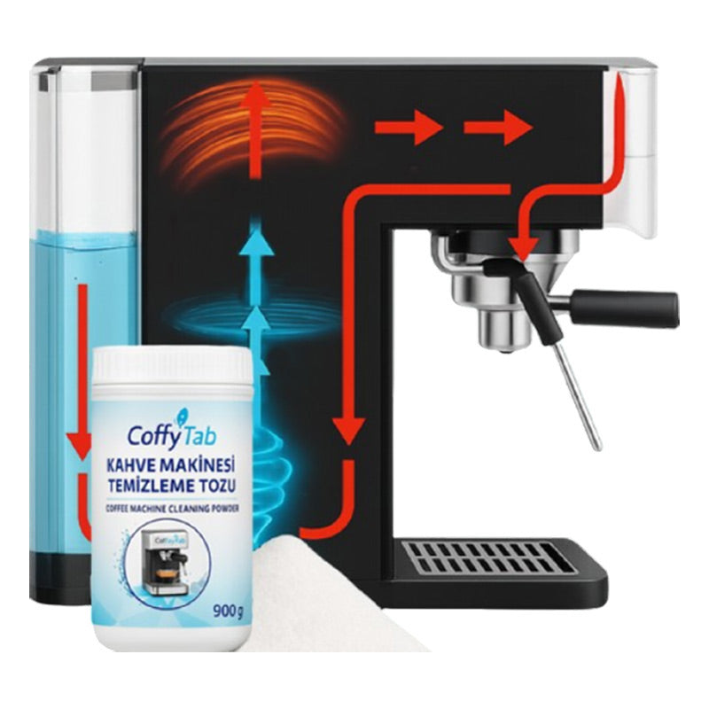 CoffyTab A001-4 Kahve Makinesi Temizleme Tozu, 900 gr