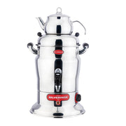 SilverInox 2201-1 Crown Çay Semaveri, Tek Demlikli, 100 Bardak Kapasiteli, 10 L