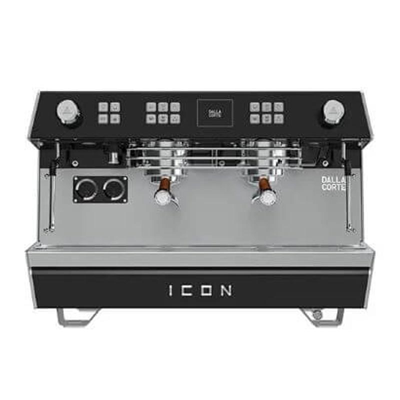 Dalla Corte Icon Espresso Kahve Makinesi, 2 Gruplu, Siyah Ceviz