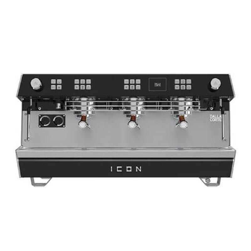 Dalla Corte Icon Espresso Kahve Makinesi, 3 Gruplu, Siyah Ceviz