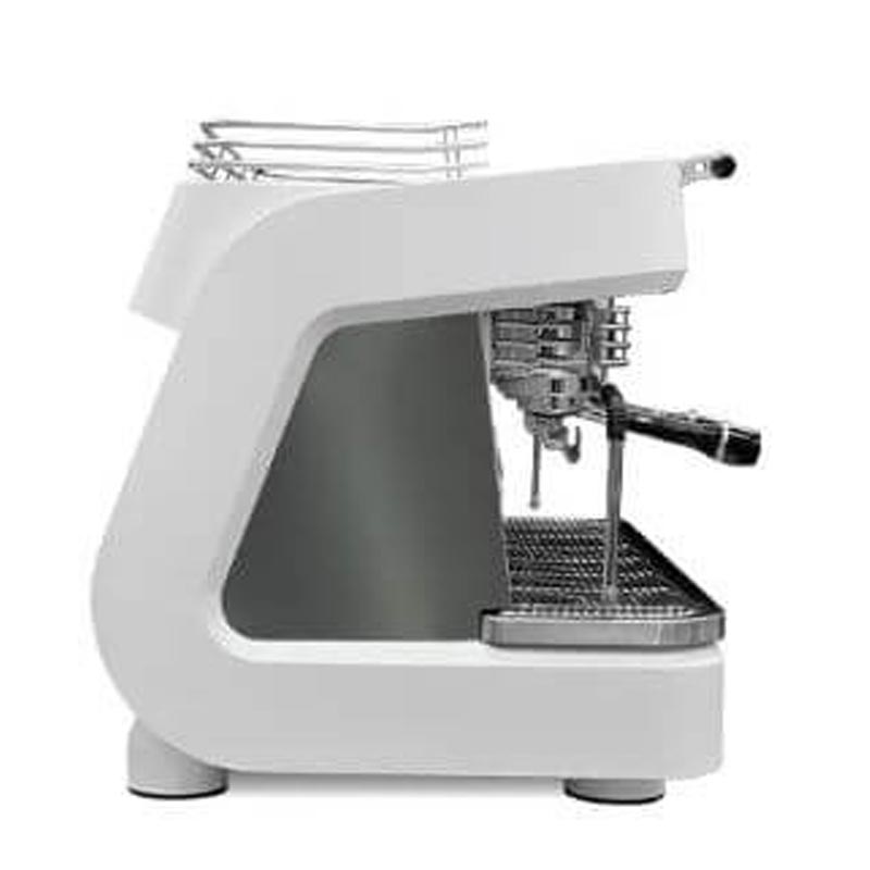 Dalla Corte XT Barista Espresso Kahve Makinesi, 2 Gruplu, Beyaz Krom