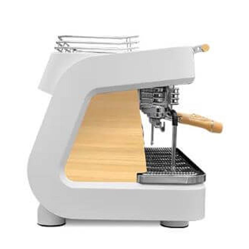 Dalla Corte XT Barista Espresso Kahve Makinesi, 3 Gruplu, Beyaz Meşe