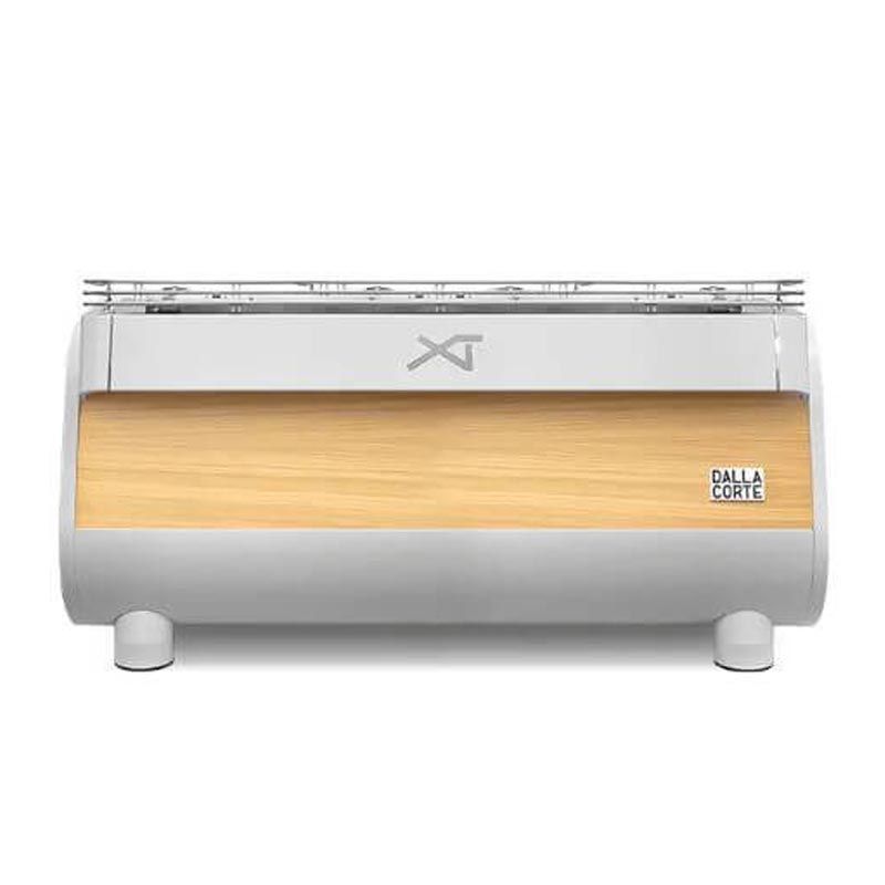 Dalla Corte XT Barista Espresso Kahve Makinesi, 3 Gruplu, Beyaz Meşe