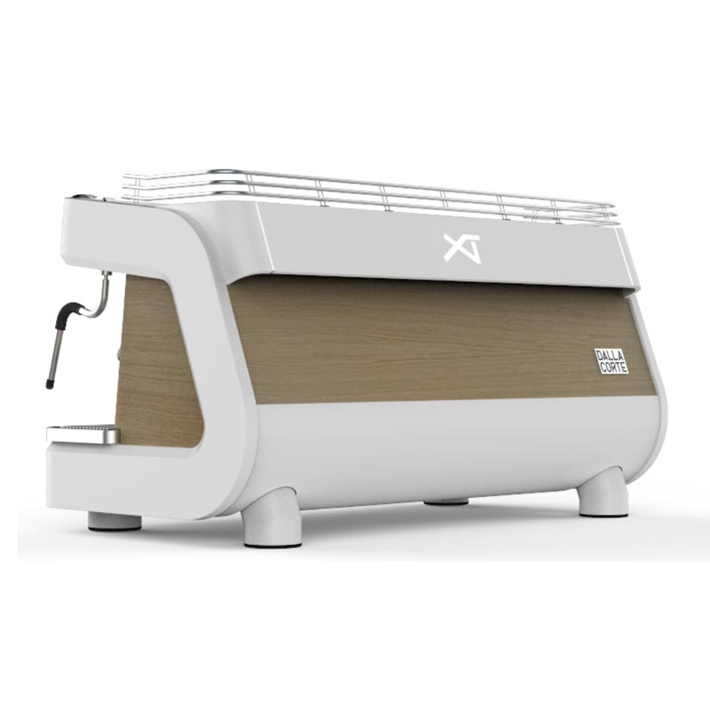 Dalla Corte XT Barista Espresso Kahve Makinesi, 2 Gruplu, Beyaz Meşe