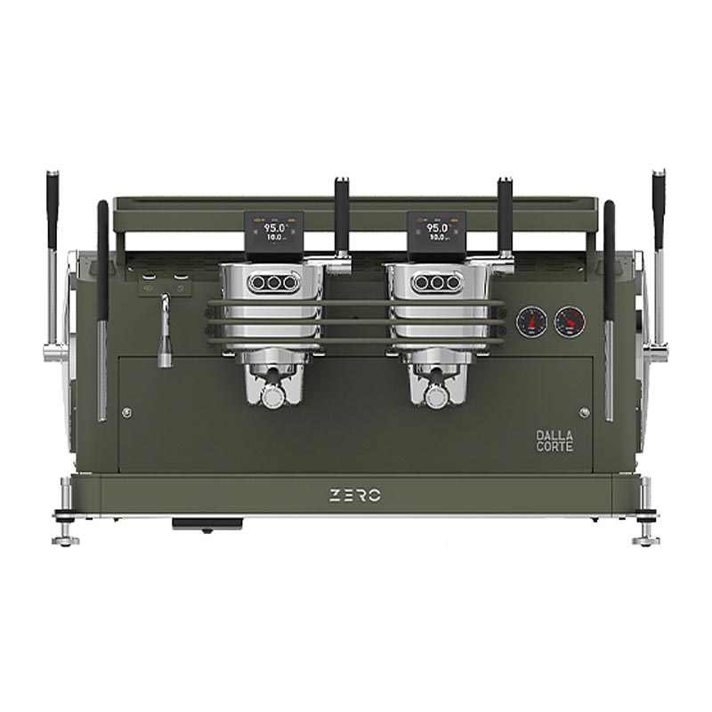 Dalla Corte Zero Barista Espresso Kahve Makinesi, 2 Gruplu, Zeytin Yeşili