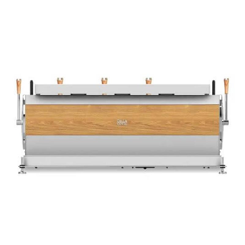 Dalla Corte Zero Barista Espresso Kahve Makinesi, 3 Gruplu, Beyaz Meşe