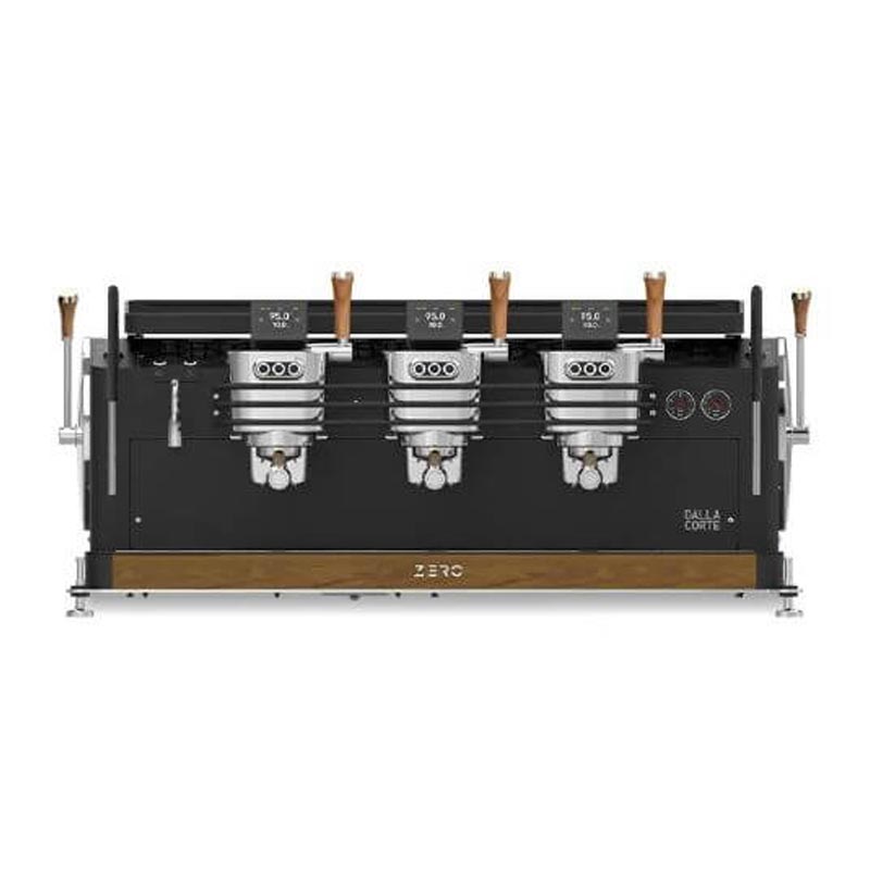 Dalla Corte Zero Barista Espresso Kahve Makinesi, 3 Gruplu, Siyah Ceviz