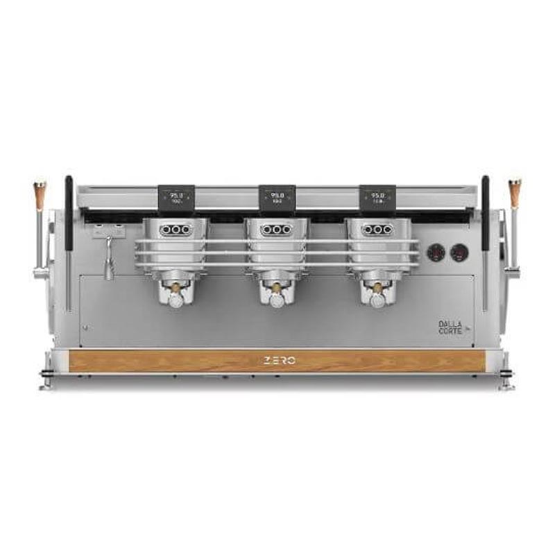 Dalla Corte Zero Classic Espresso Kahve Makinesi, 3 Gruplu, Beyaz Meşe