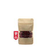 Kraft Pencereli Kilitli Doypack  8,5x14,5 cm