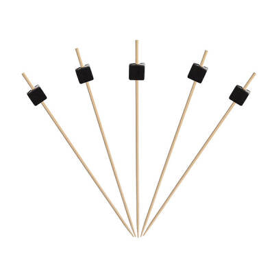 Dekoratif Küp Bambu Kürdan Siyah 9 cm