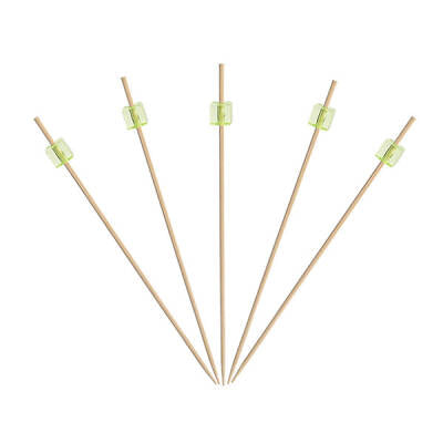 Dekoratif Küp Bambu Kürdan Yeşil 9 cm