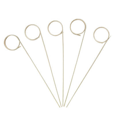 Dekoratif Yuvarlak Bambu Kürdan 12 cm