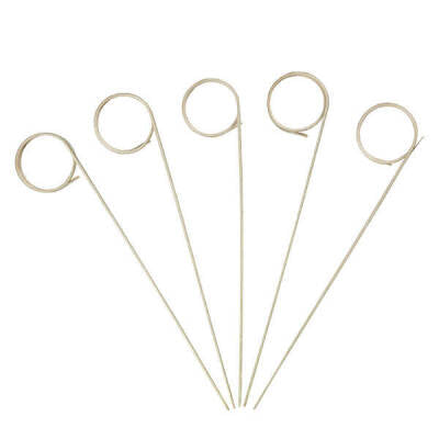 Dekoratif Yuvarlak Bambu Kürdan 9 cm