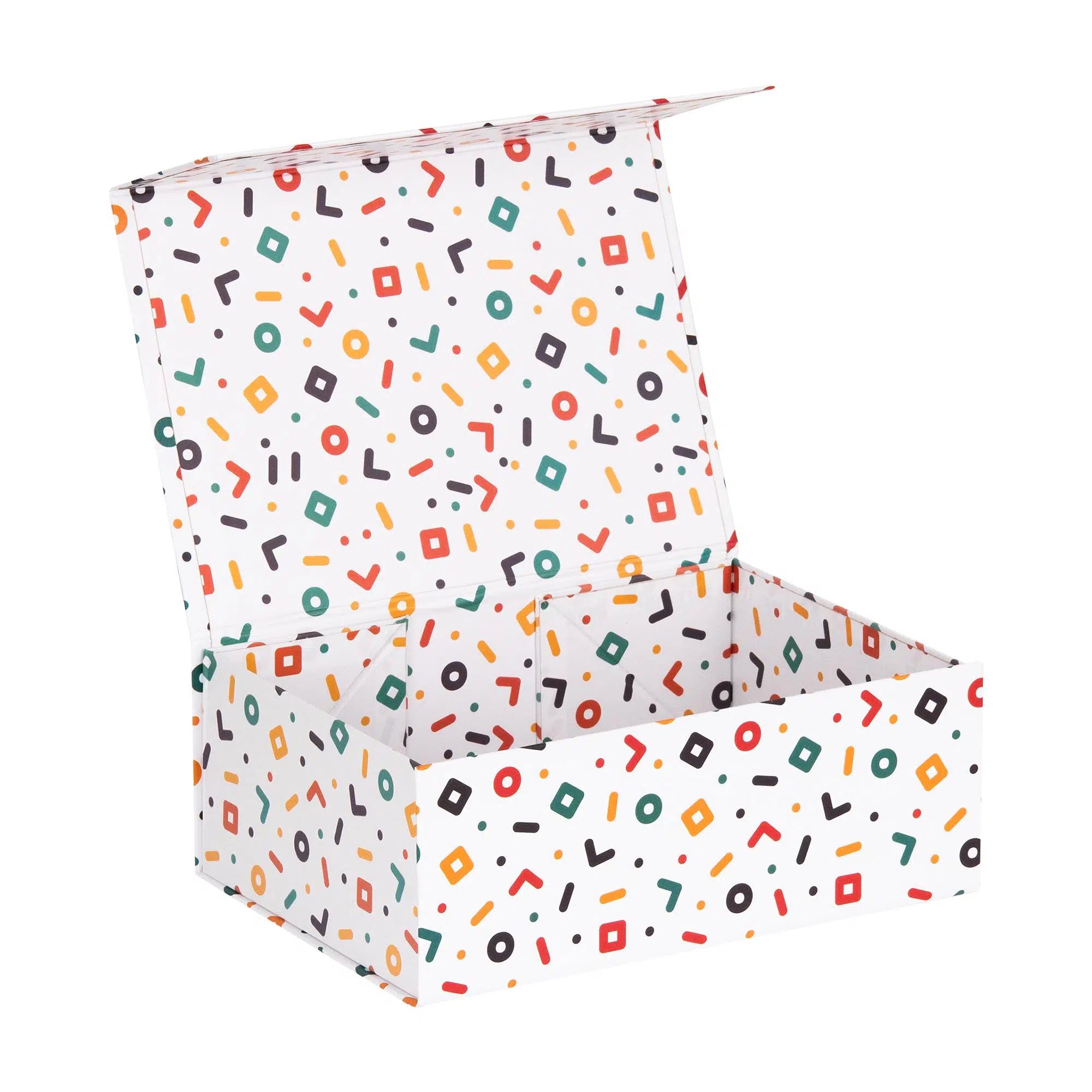 Desenli Mıknatıslı Hediye Kutusu 15,5x22x8,5