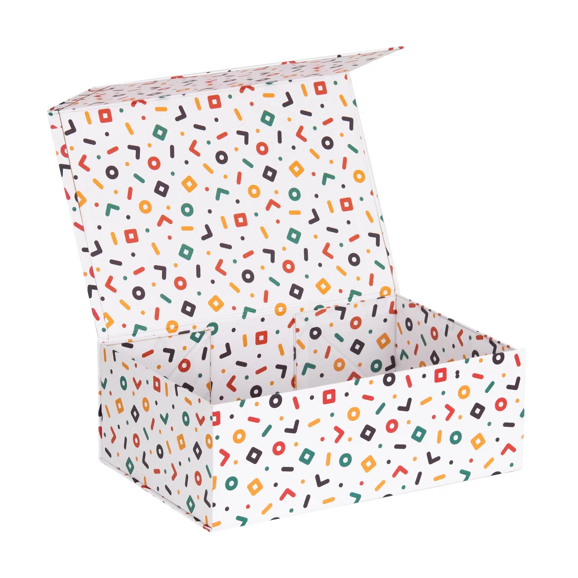 Desenli Mıknatıslı Hediye Kutusu 17,5x26x9,5