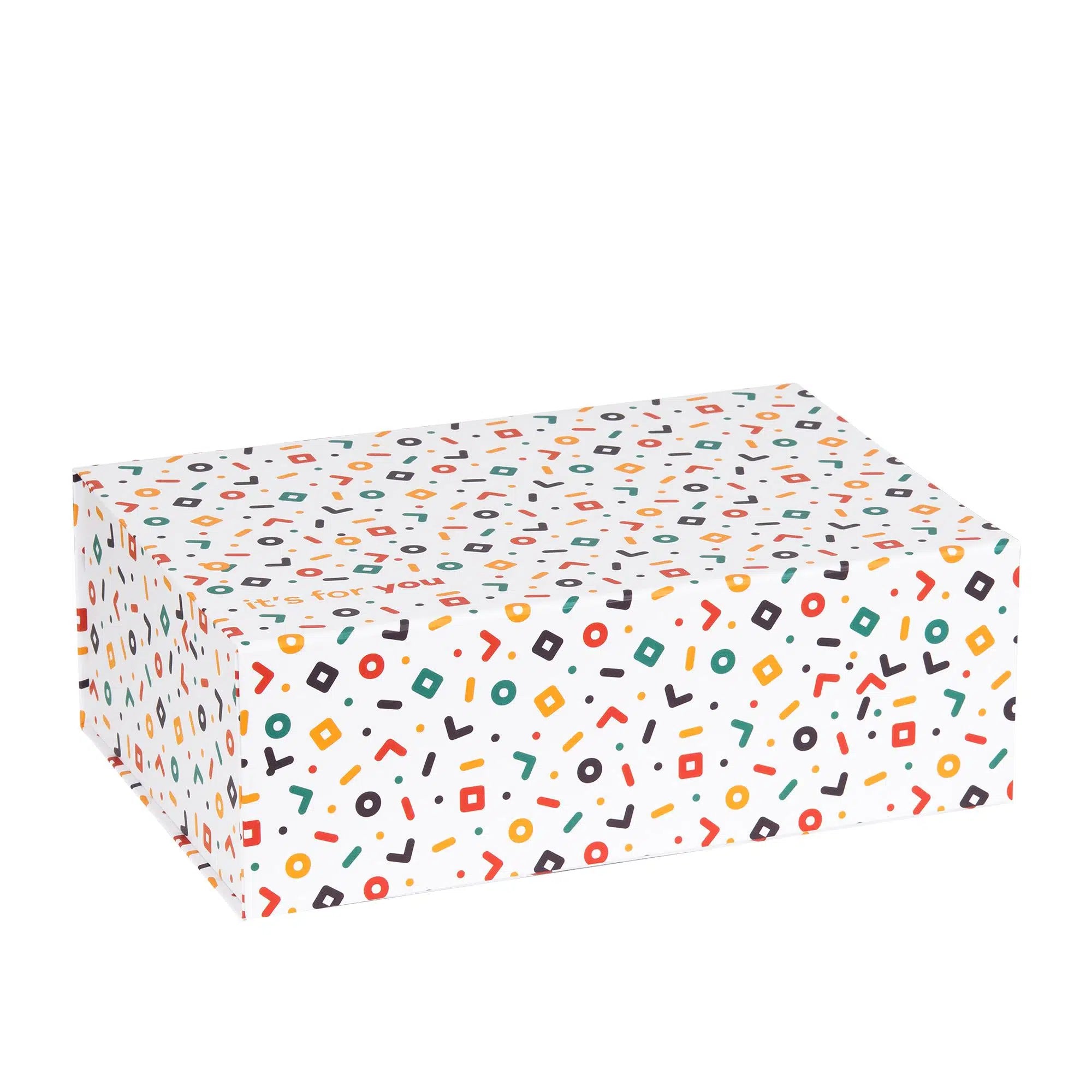 Desenli Mıknatıslı Hediye Kutusu 22,5x33x11,5