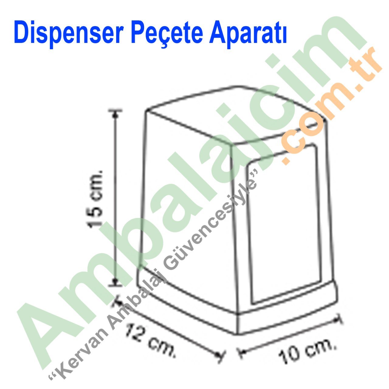 Aparat Masaüstü Peçete Dispenseri Beyaz (Ağır)