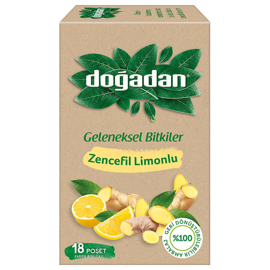 Doğadan Limon-Zencefil Bitki Çay 18'li