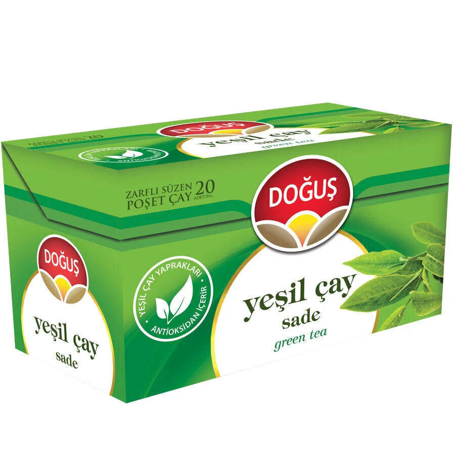 Doğuş Sade Yeşil Çay 20'li x 12 Paket 1 Koli