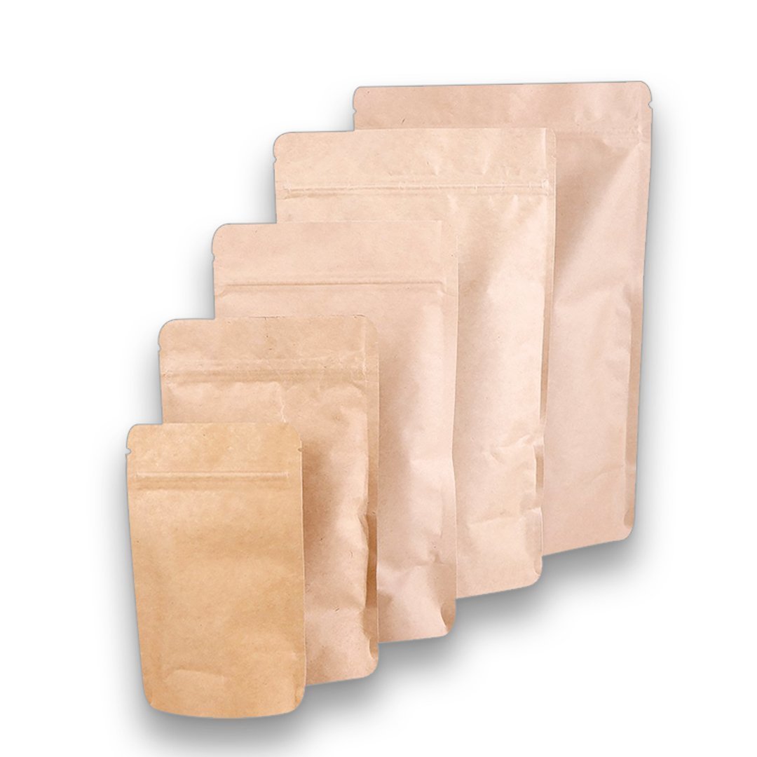 Kilitli Doypack Kraft Alüminyum 8,5x14,5x2,5 Cm 250 ADETLİ PAKET