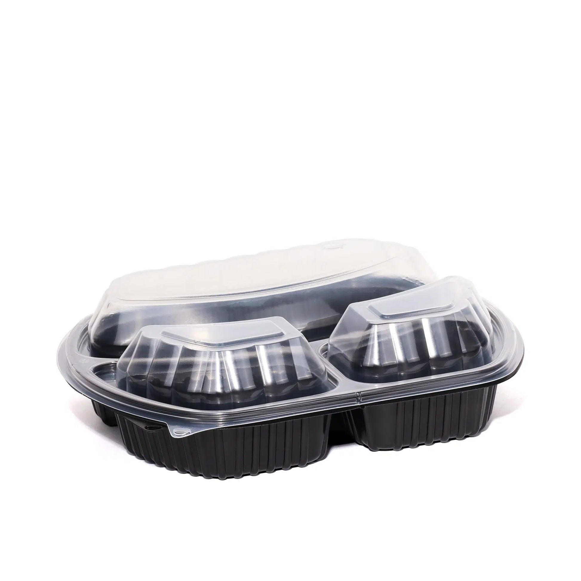 3 Bölmeli Kapaklı Servis Seti - 50 Adet